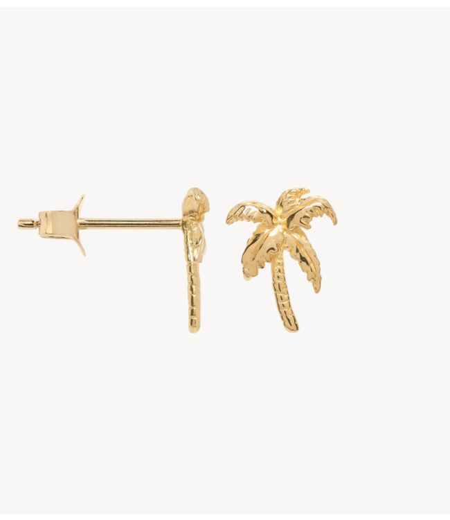 Anna+Nina Oorbel Single Small Palmier Stud