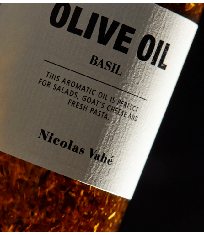 Nicolas Vahé Olijfolie Olive oil with basil 250ml