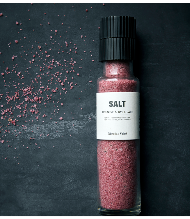Nicolas Vahé Zout Salt, red wine & bay leaves 340g