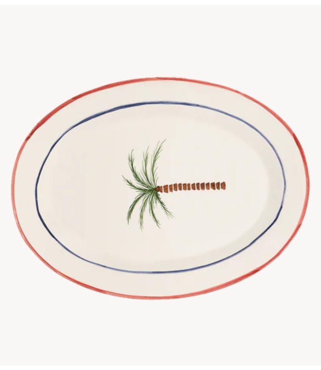 Anna+Nina Schaal Palm Tree Serving Platter Multicolour