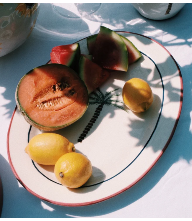 Anna+Nina Schaal Palm Tree Serving Platter Multicolour