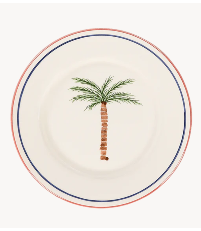 Anna+Nina Ontbijtbord Palm Tree Breakfast Plate Multicolour
