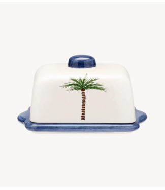 Anna+Nina Botervloot Palm Tree Butter Dish Multicolour