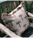 Anna+Nina Kussen Les Palmiers Frill Cushion Multicolour