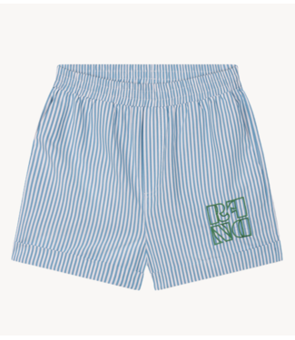 Refined Department Broek ladies woven short with striped DAVIDA TURQOUISE