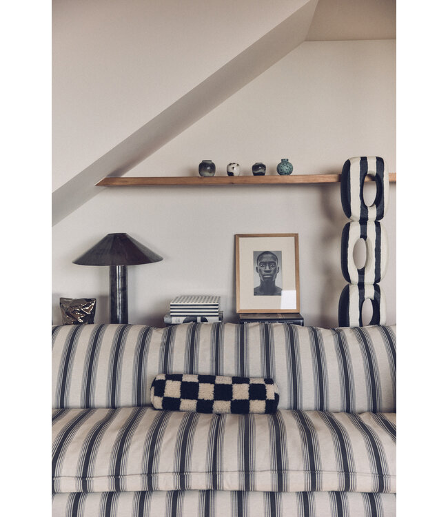 HKLIVING Bank Nomad couch: 244cm rocco, chalkstripe