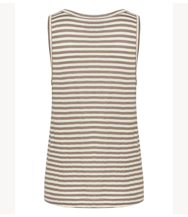 My Essential Wardrobe Top LisaMW Striped Top Major Brown Strip