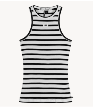 10DAYS Top THE TANK TOP STRIPES white/black