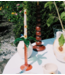 Anna+Nina Kaarsenhouder Palm Tree Candle Holder Multicolour