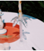Anna+Nina Kaarsenhouder Clair Palm Tree Candle Holder White