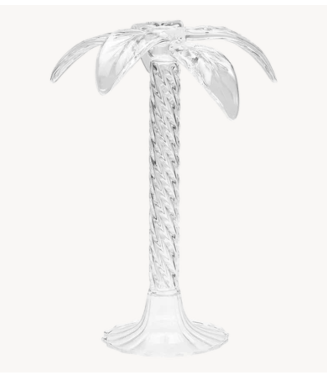 Anna+Nina Kaarsenhouder Clair Palm Tree Candle Holder White