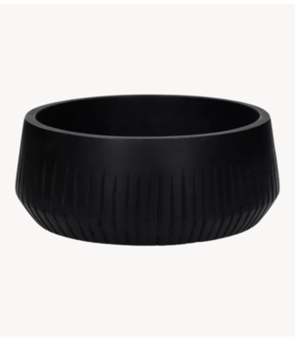 Pomax ONYX - kom - mango hout - DIA 38 x H 13 cm - zwart