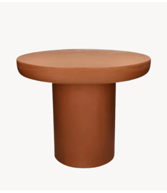 Pomax CPIASTRO - salontafel - kalkpleister - DIA 50 x H 40 cm - terracotta