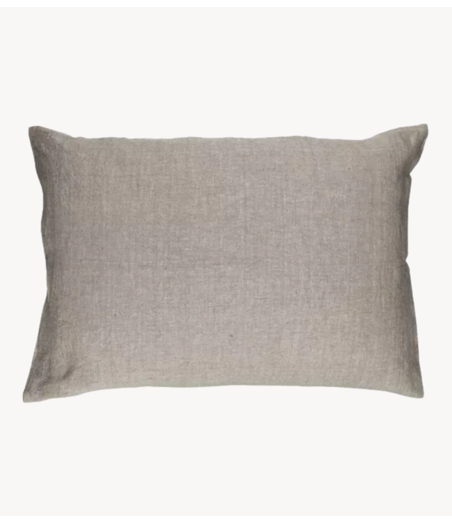 Pomax ALPHA BASICS - kussen - linnen - L 70 x W 50 cm - naturel