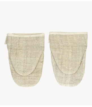 Pomax ECKOO - set/2 ovenwanten - jute - L 22 x W 15 cm - naturel