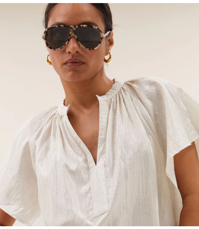 BY-BAR Zonnebril Steph Sunglasses milky tortoise