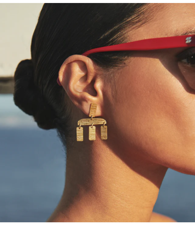 BY-BAR Oorbellen Puck Single Earring gold