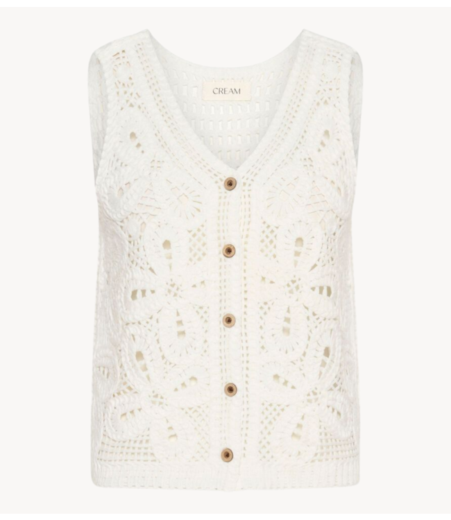 Cream Top CRKittie Knit Slipover Marshmallow