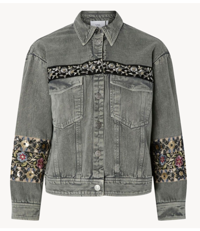 Y.A.S Jacket YASVISION LS OVERSIZE JACKET Medium Grey Denim