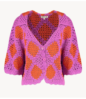 HARPER & YVE Top BENTE-SS Vivid Viola - Sunset Orange