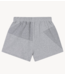 Alix The Label Short Ladies knitted melange sweat shorts light grey melange