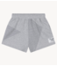 Alix The Label Short Ladies knitted melange sweat shorts light grey melange