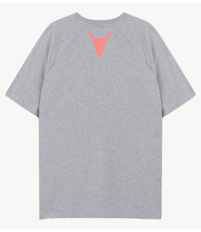 Alix The Label Jurk Ladies knitted sweat dress soft grey melange