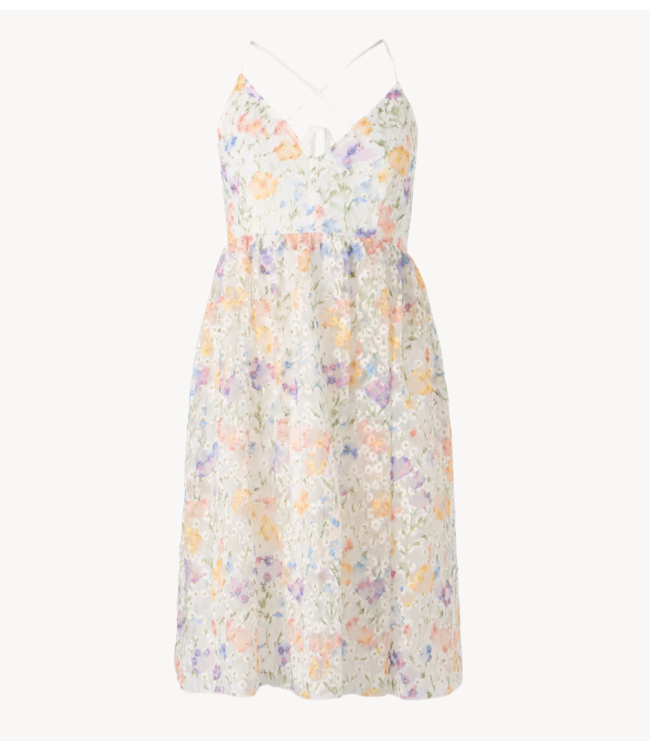 Y.A.S Jurk YASLEANNA STRAP DRESS S. star white