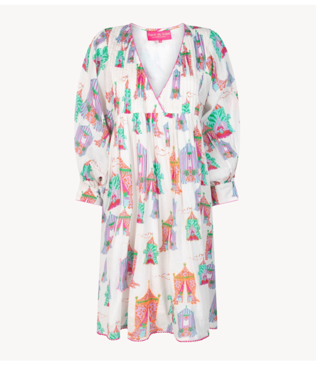 Jurk tea tents short dress