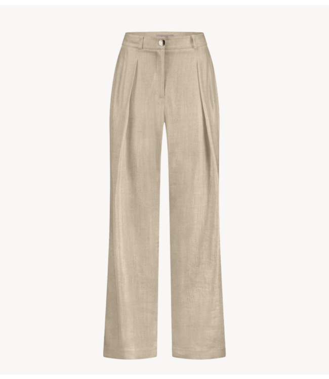 Studio Anneloes Broek riley gold linen trousers gold