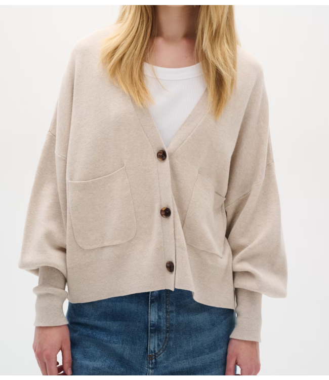 Inwear Vest TenleyIW Ino-shape Cardigan Simply Taupe Melange