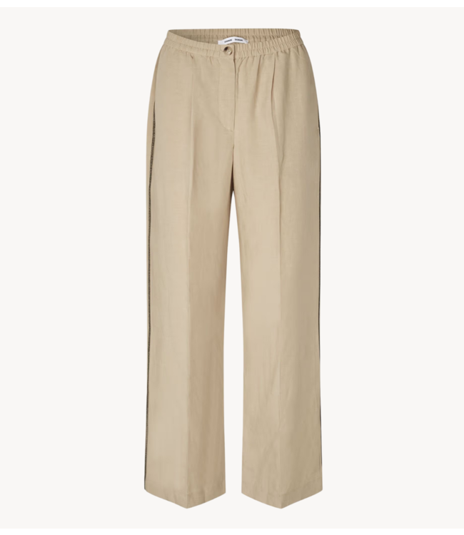 Samsøe Samsøe Broek SATOVE TROUSERS 15262 White Pepper
