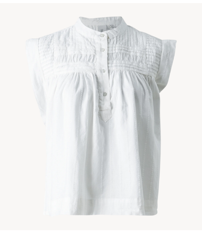 Y.A.S Top YASCARLY SS SHIRT S CITY Star White
