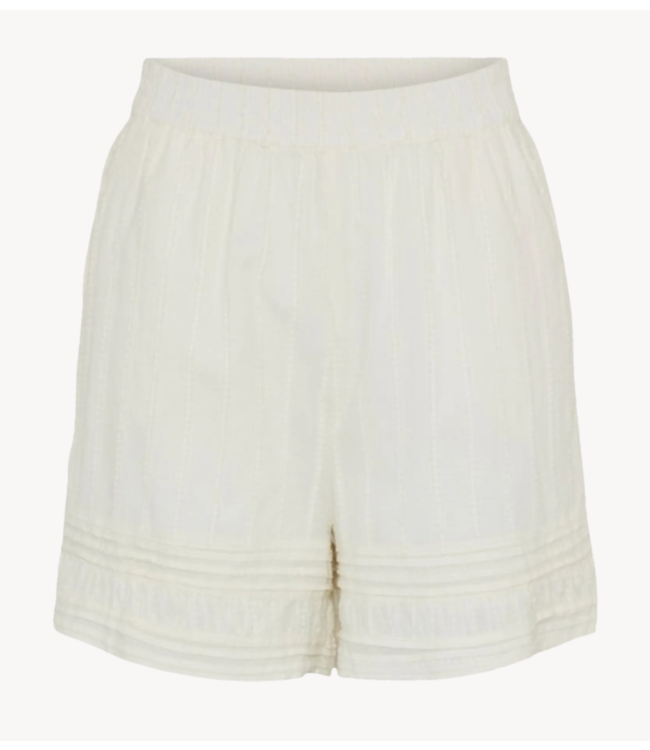 Y.A.S Broek Short YASCARLY HW SHORTS S CITY Star White