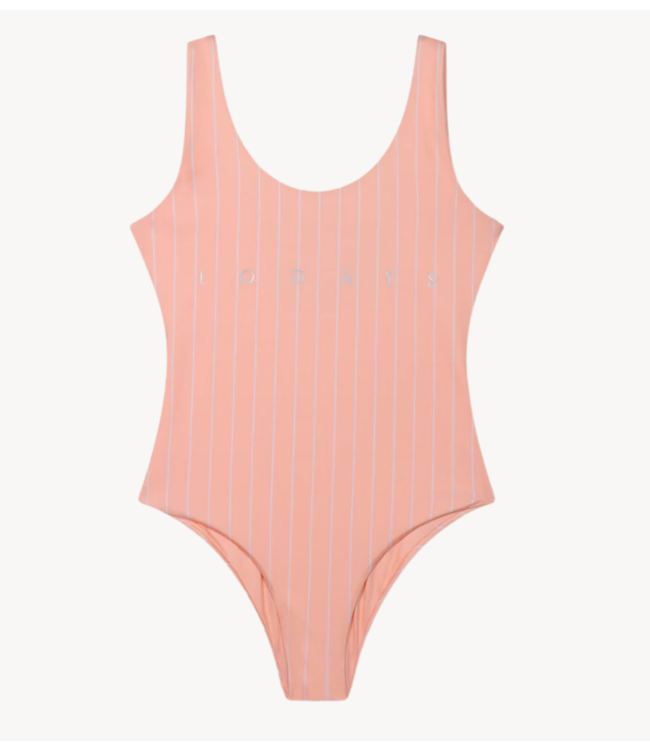10DAYS Badpak bathing suit stripes peach