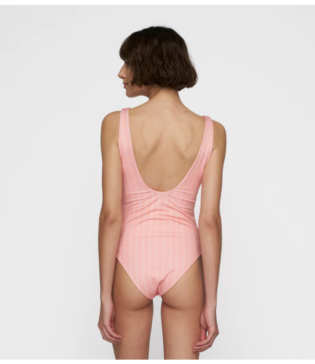 10DAYS Badpak bathing suit stripes peach