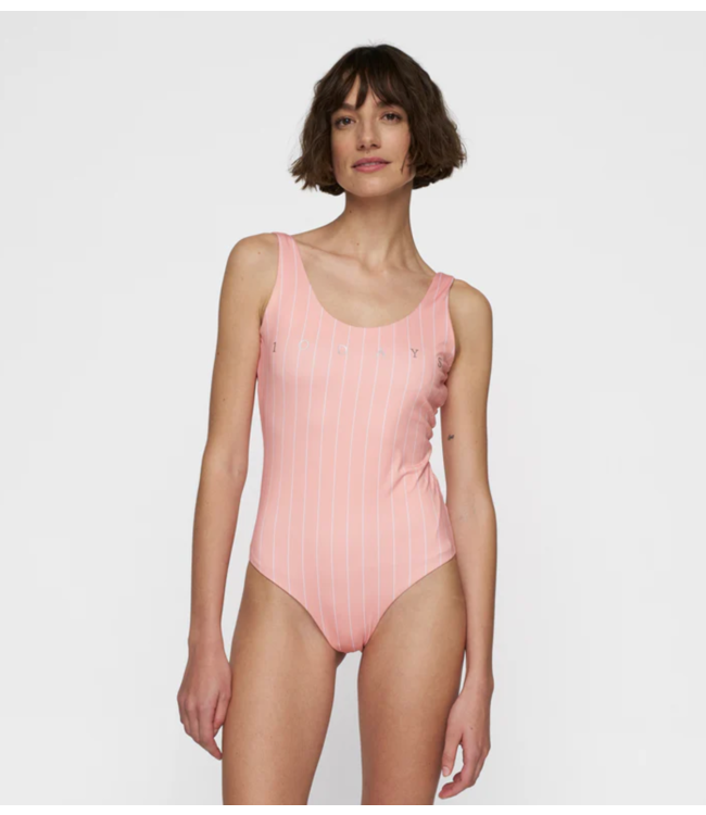 10DAYS Badpak bathing suit stripes peach