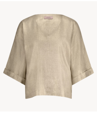 Studio Anneloes Blouse Madison gold linen top gold
