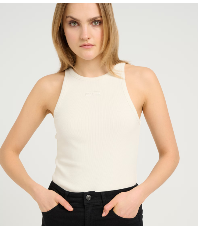 Gestuz Top DrewGZ sl logo tank bright white