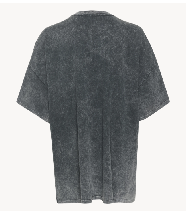 Gestuz T-shirt JioGZ oversize tee dark grey washed