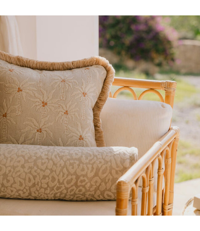 Palais Kussen Outdoor Double Sided Cushion Laura Sand & Ecru x Rosita Sand & Ecru (45x45)