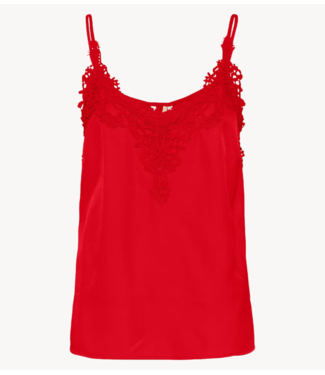 Cream Top CRLori Lace Shirt Flame Scarlet