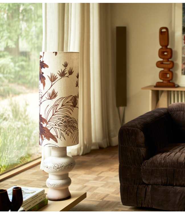 HKLIVING Lampenkap Cylinder lamp shade floral, Ø28,5cm