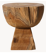 HKLIVING Bijzettafel Arched wooden stool