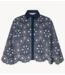 Studio Anneloes Blouse Midge broderie blouse dark blue / off white