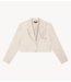 Refined Department Blazer ladies woven cropped blazer NIV check