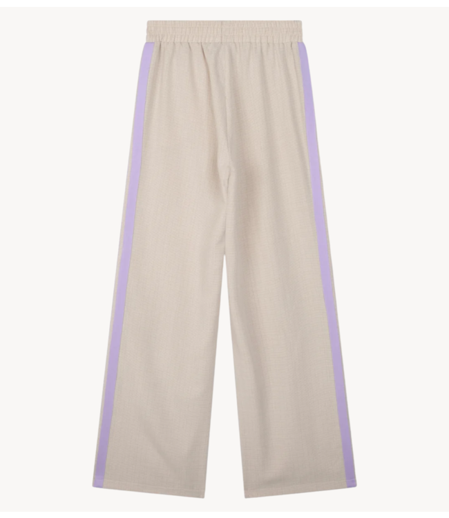 Refined Department Broek ladeis woven wide leg tape pants TYRA check
