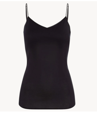 HANRO Top Padded Spaghetti Top Cotton Seamless black
