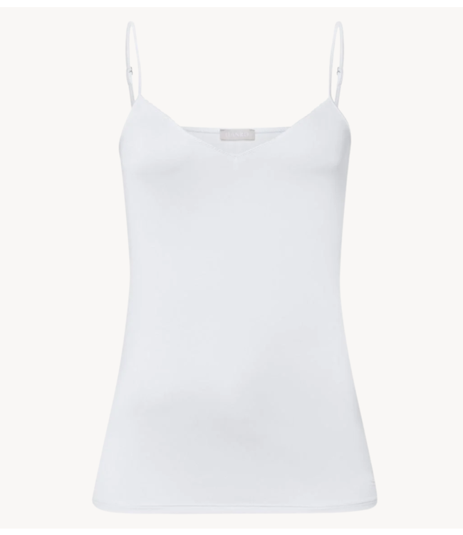 HANRO Top Spaghetti Top Satin Deluxe off white