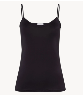 Top Spaghetti Top Satin Deluxe black